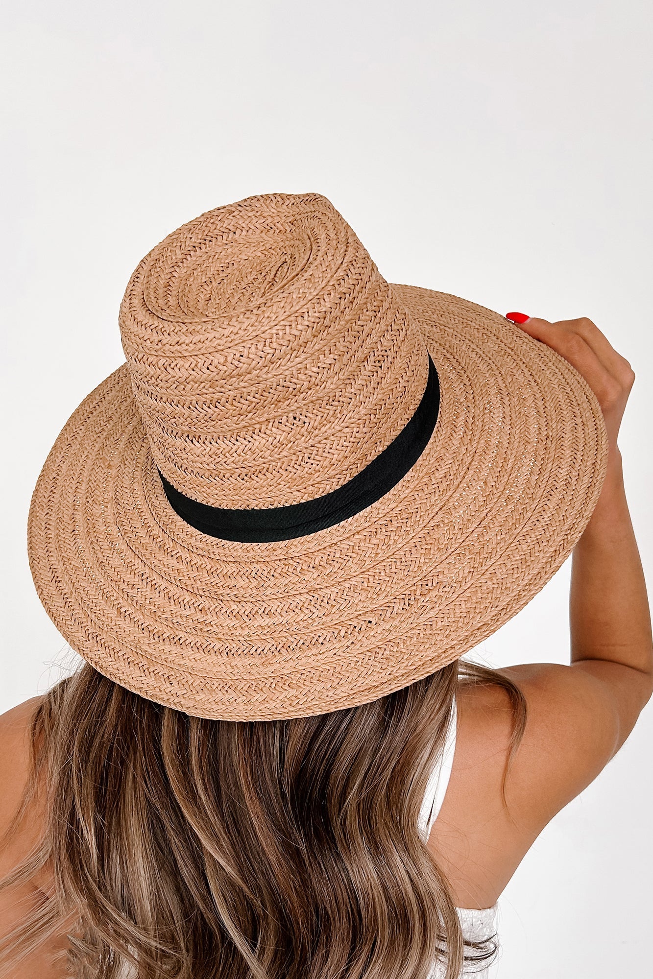 Shady Style Floppy Brim Straw Hat (Khaki)