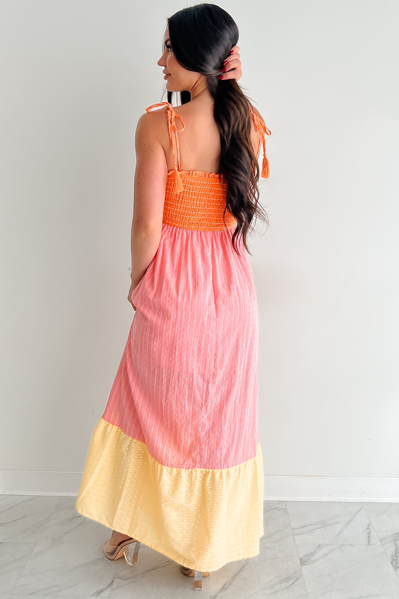 Sunkissed & Sassy Colorblock Maxi Dress (Multi)