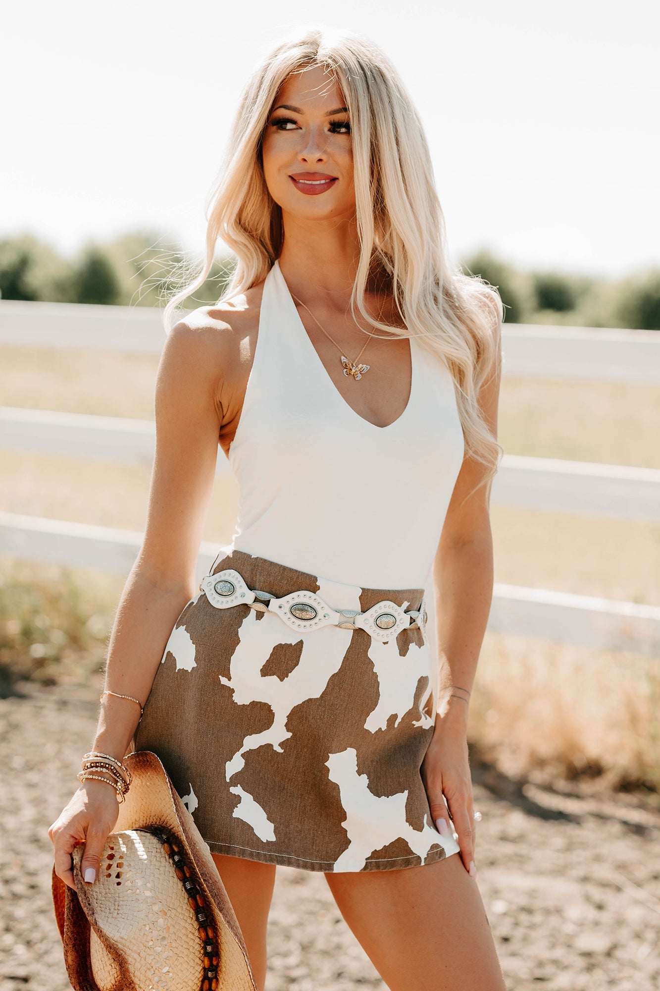 Raincheck Romance Halter Neck Bodysuit (Ivory)